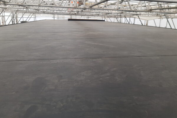 Flat Roof Waterproofed with Wolfin Polyester PVC Membrane