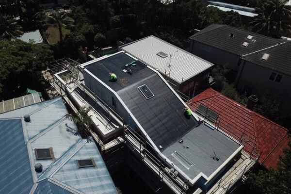 Wolfin Polyester PVC Waterpoofing System on Exposed Roof Bondi NSW