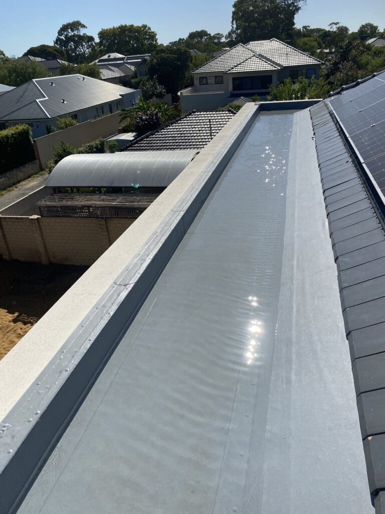 Flood Testing WA_Wolfin Grey installed in Gutter